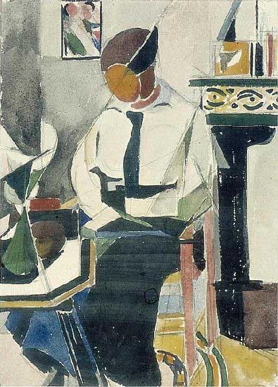 Theo van Doesburg Lena in interieur oil painting image